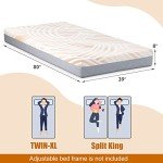 KOMFOTT Adjustable Twin XL Air Mattress for Patients