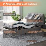 KOMFOTT Adjustable Twin XL Air Mattress for Patients