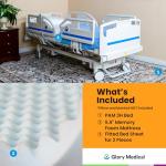 Premium Electric Hospital Bed with Memory Foam Mattress