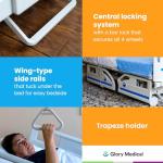 Premium Electric Hospital Bed with Memory Foam Mattress