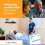 Premium Electric Hospital Bed with Memory Foam Mattress