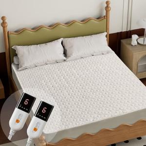 Heated Queen Mattress Pad with Dual Control