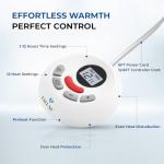 Heated Electric Mattress Pad with Dual Controllers