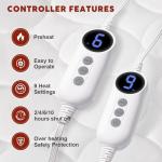 Heated Queen Electric Mattress Pad with Dual Control