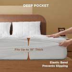 Heated Queen Mattress Pad with Memory & Dual Controls