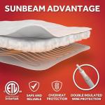 Sunbeam Heated Mattress Pad Queen with 12 Settings