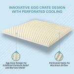 Organic Latex Egg Crate Mattress Topper for Comfort
