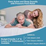 Organic Latex Egg Crate Mattress Topper for Comfort