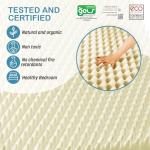 Organic Latex Egg Crate Mattress Topper for Comfort