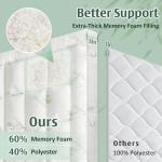 Cooling Memory Foam Mattress Topper for Back Pain