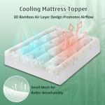 Cooling Memory Foam Mattress Topper for Back Pain