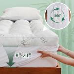 Cooling Memory Foam Mattress Topper for Back Pain