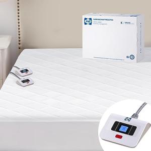 Heated Quilted Mattress Pad with Dual Controller