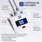 Heated Quilted Mattress Pad with Dual Controller