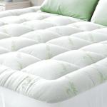 Ultra Soft Twin Size Mattress Topper - Viscose Made from Bamboo Pillow Top Mattress Pad for Back Pain Relief - Naturally Cooling for Hot Sleepers, Green