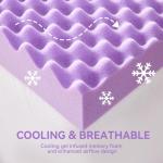 Twin Size Egg Crate Memory Foam Mattress Topper