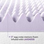Comfortable 3 Inch Egg Crate Memory Foam Topper