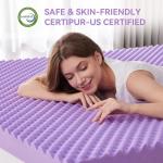 Twin Size Egg Crate Memory Foam Mattress Topper