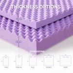 Twin Size Egg Crate Memory Foam Mattress Topper