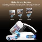 JIGOO J200 Sanitizing Mattress Vacuum for Allergies