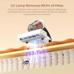 JIGOO J200 Sanitizing Mattress Vacuum for Allergies