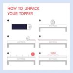 Comfortable 3 Inch Memory Foam Mattress Topper