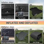 Inflatable Air Mattress with Built-in Pump for Trucks