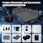 DikaSun Inflatable SUV Mattress with Pump and Pillows