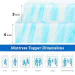 Cooling Memory Foam Mattress Topper for Patients