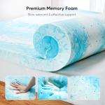 Queen Gel-Infused Air Mattress Topper for Comfort