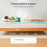 Queen Gel-Infused Air Mattress Topper for Comfort