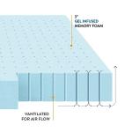 Cooling Gel Memory Foam Mattress Topper for Patients