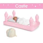 Kids Pink Castle Air Mattress for Sleepovers