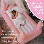 Kids Pink Castle Air Mattress for Sleepovers