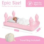 Kids Pink Castle Air Mattress for Sleepovers