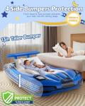 Portable Toddler Air Mattress with Auto Inflate Pump