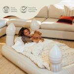 Kids Castle Sleepover Air Mattress with Storage Bag