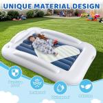 Portable Toddler Travel Air Mattress with Safety Sides