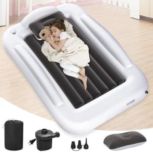 Portable Inflatable Toddler Air Mattress with Pump