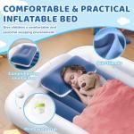 Portable Toddler Travel Air Mattress with Safety Sides