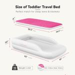 Portable Toddler Travel Air Mattress with Safety Bumpers