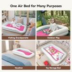 Portable Toddler Travel Air Mattress with Safety Bumpers