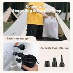 Portable Toddler Travel Air Mattress with Safety Bumpers