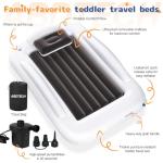 Portable Inflatable Toddler Air Mattress with Pump