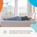 Twin XL Gel Infused Memory Foam Mattress Topper
