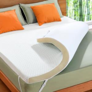 Memory Foam Air Mattress Topper with Cooling Gel