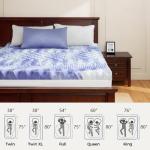 Queen Size 3-Inch Cooling Gel Mattress Topper