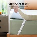 Memory Foam Air Mattress Topper with Cooling Gel