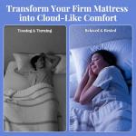 Cooling Gel Queen Mattress Topper with Pillow Pad