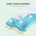 Memory Foam Air Mattress Topper with Cooling Gel